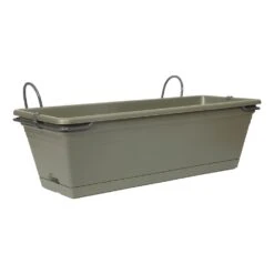 Balkonbak Chill Trough Set Olive Green - 50 X 19,5 X 20 Cm