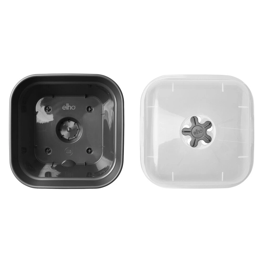 Elho Green Basics Kweekpot Vierk. Allin1 25 Cm Zwart 4 Elho Green Basics Kweekpot Vierk. Allin1 25 Cm Zwart - Afbeelding 4