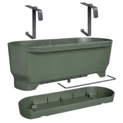 Elho Plantenbak Greenville Easy Balcony 52cm Groen -Groen Thuis Winkel elho plantenbak greenville easy balcony 52cm groen 800x800 620e3d7c7bae3 l