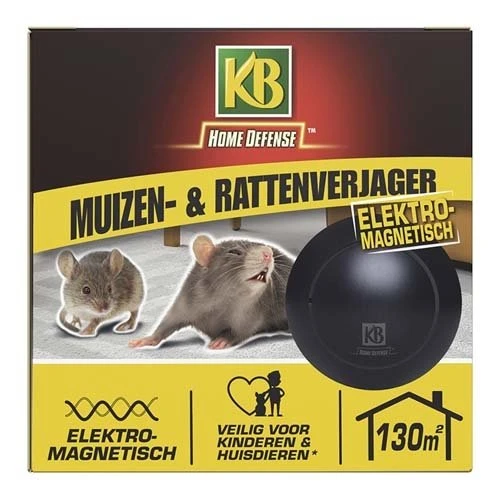 KB Muizenverjager En Rattenverjager Elektromagnetisch 130m² 1 KB Muizenverjager En Rattenverjager Elektromagnetisch 130m²