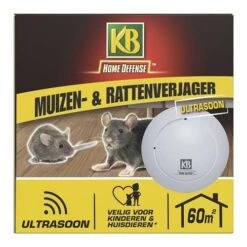KB Muizenverjager En Rattenverjager Ultrasoon 60m²