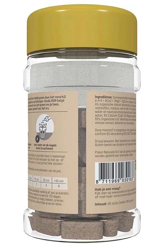 Pokon Bio Terras & Balkon Planten Voedingskegels 40 Stuks 2 Pokon Bio Terras & Balkon Planten Voedingskegels 40 Stuks - Afbeelding 2