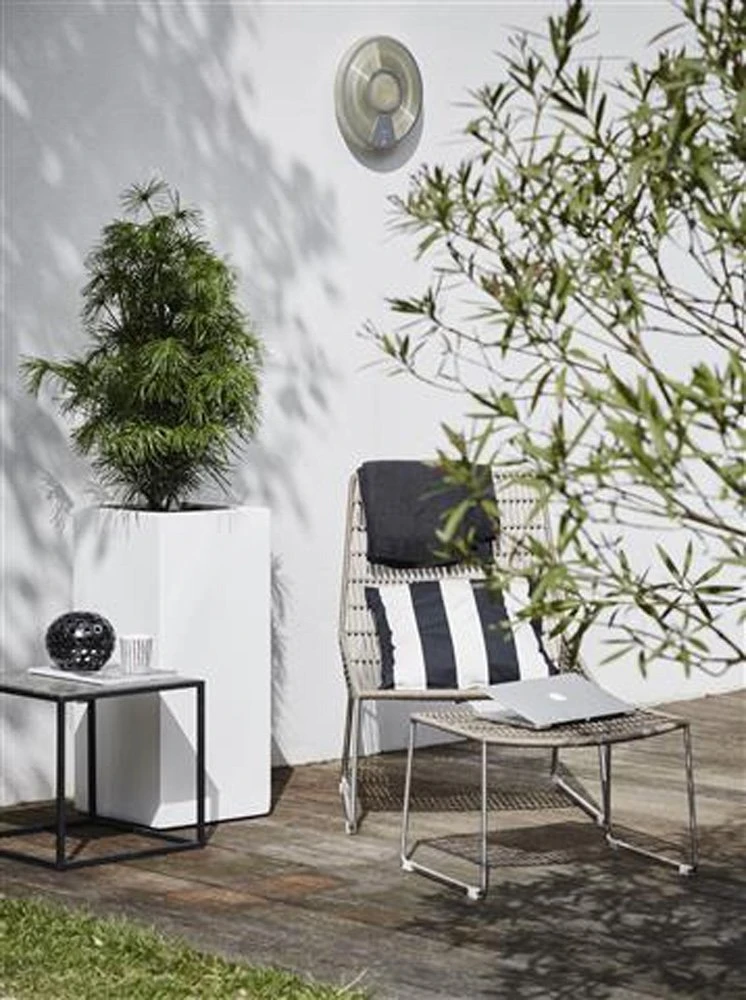 Pot Rechthoek Wit - 35 X 35 X 78 Cm 2 Pot Rechthoek Wit - 35 X 35 X 78 Cm - Afbeelding 2